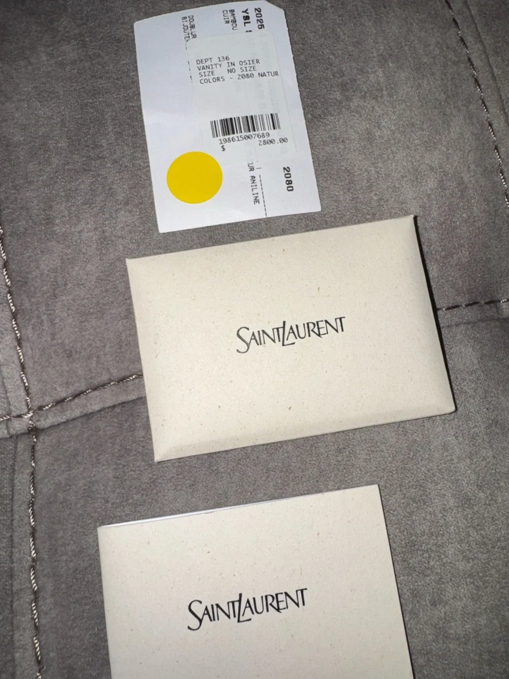 New Saint Laurent wicker vanity bag - Picture 7 of 8
